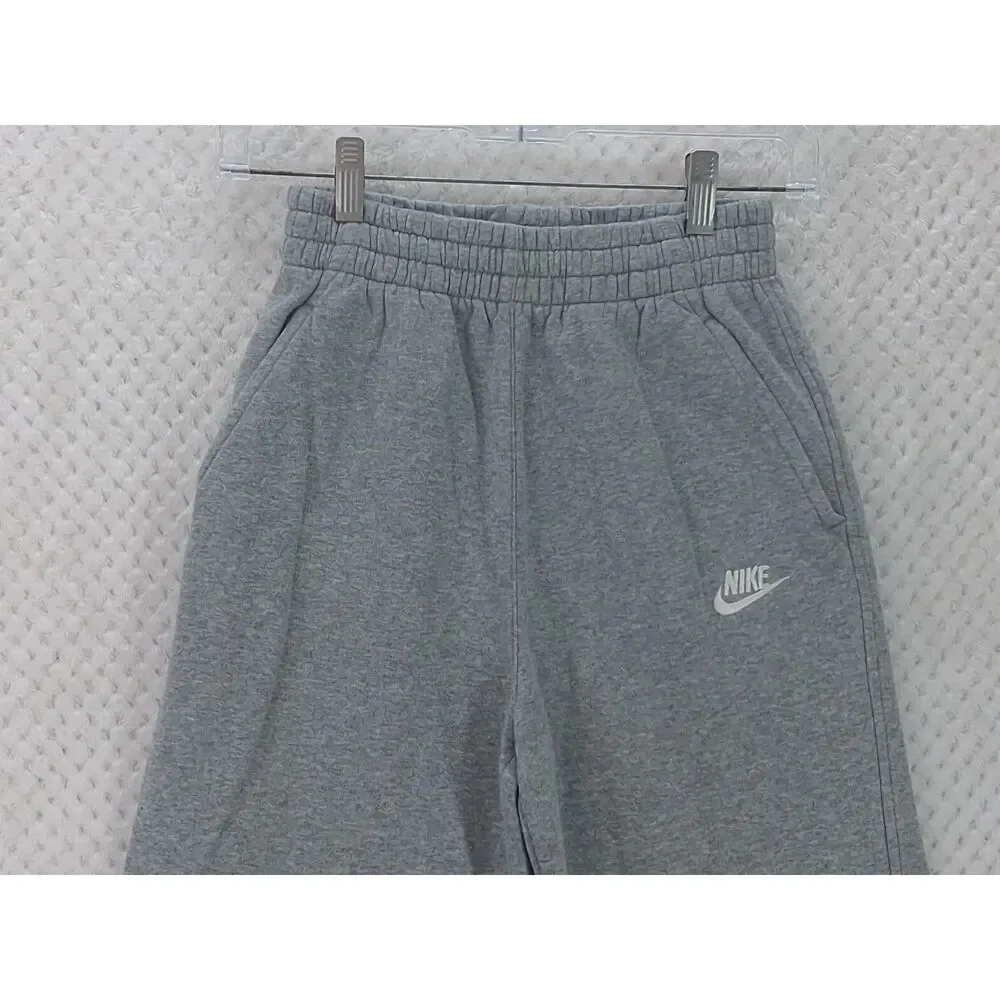 Nike Sportswear Club Fleece Sweatpants Youth Medium Heather Gray